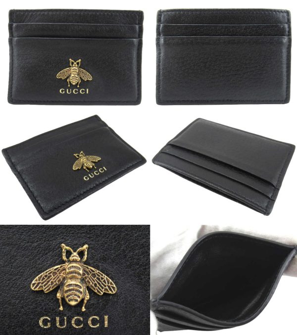 n51541 2 Gucci Animalier Card Case Black