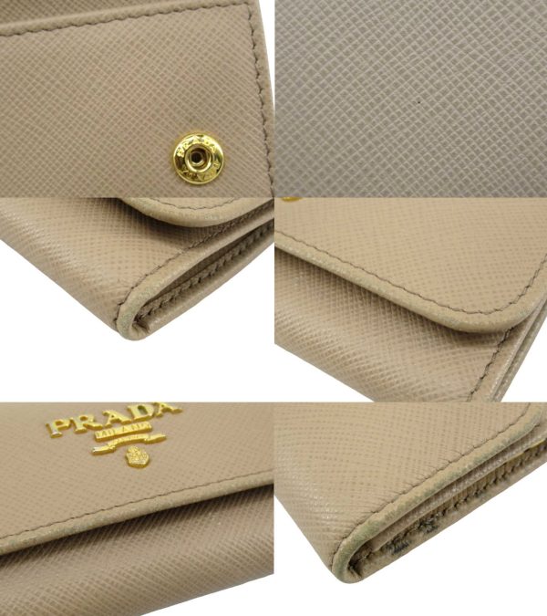 n51546 5 Prada Saffiano 6 Key Case Beige