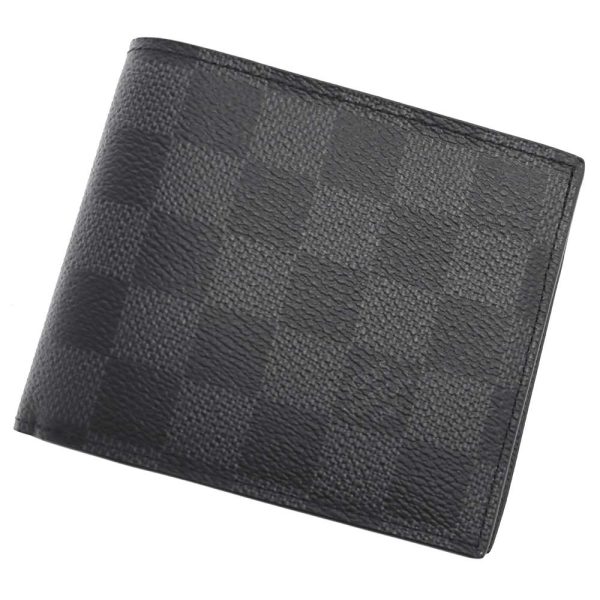 n60053 01 Louis Vuitton Portefeuille Amerigo NM Bifold Wallet Damier Graphite Black