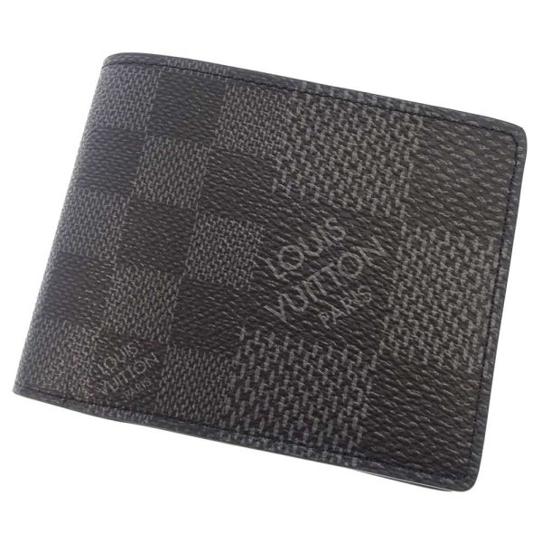 n60434 01 Louis Vuitton Wallet Graphite 3D Portefeuille Multiple Black