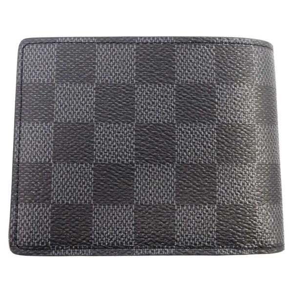 n60434 03 Louis Vuitton Wallet Graphite 3D Portefeuille Multiple Black