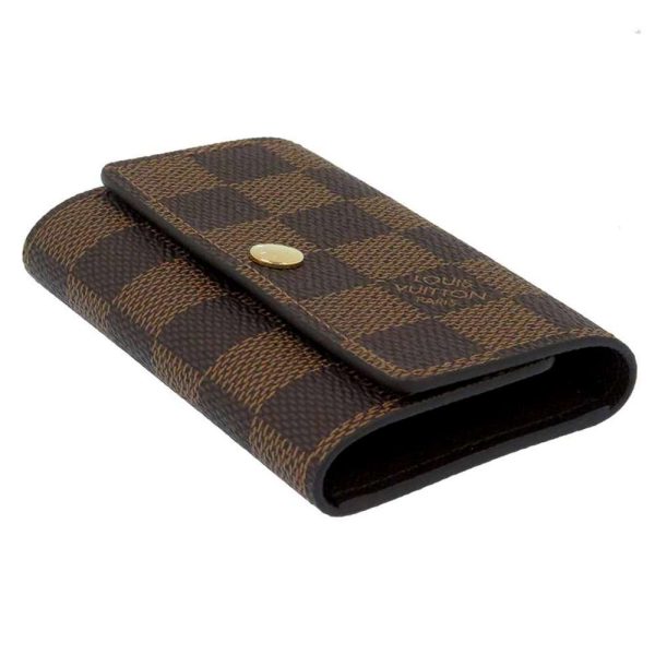 n62630 02 Louis Vuitton Multicle 6 Key Case Damier Ebene Brown