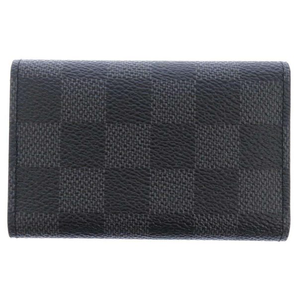 n62662 03 Louis Vuitton 6 key case Damier Graphite Multicle 6 Black