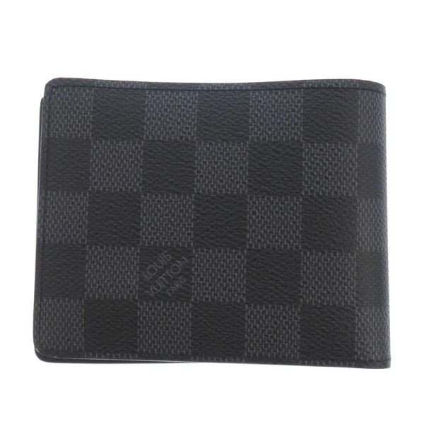 n63261 03 Louis Vuitton Wallet Damier Graphite Portefeuille Billfold