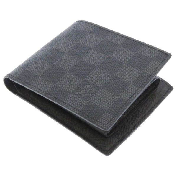 n63336 02 Louis Vuitton Damier Graphite Marco NM Black BifWallet