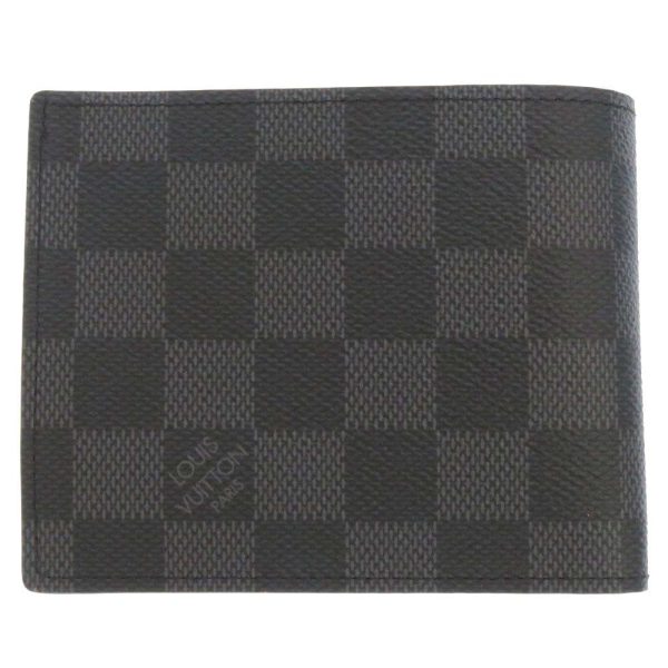 n63336 03 Louis Vuitton Damier Graphite Marco NM Black BifWallet