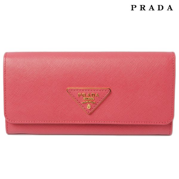 p 002 15 1 Prada Long Wallet Saffiano Bag Peonia