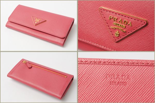 p 002 15 2 Prada Long Wallet Saffiano Bag Peonia