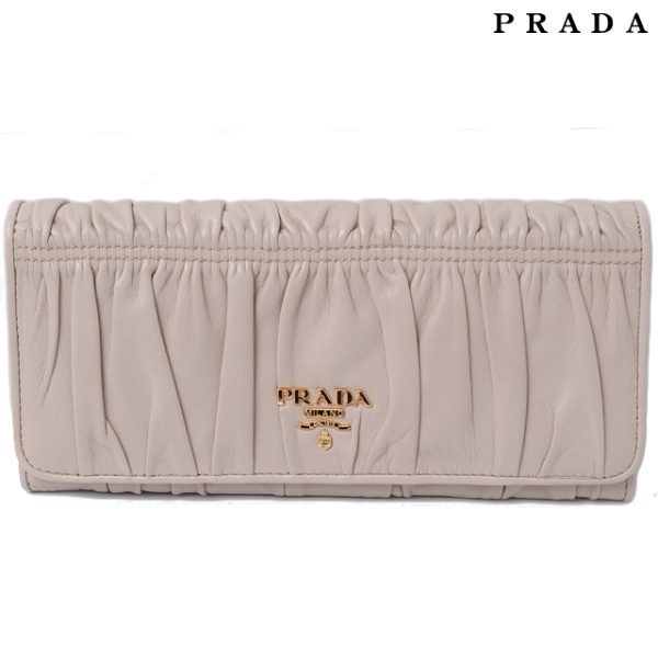 p 004 15 1 Prada Long Wallet Nappa Gaufre Bag Black