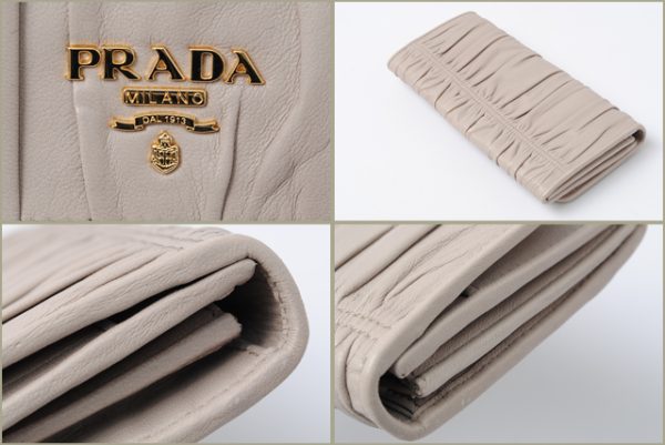 p 004 15 2 Prada Long Wallet Nappa Gaufre Bag Black