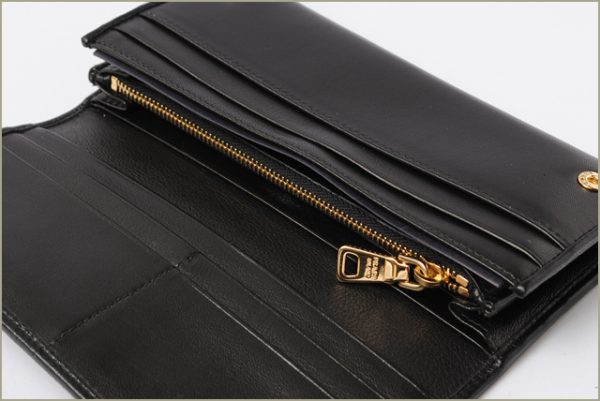 p 006 15 4 Prada Long Wallet Patchwork Nappa Bag Black