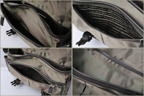 p 007 15 4 Prada Shoulder Bag Nylon Bag Khaki