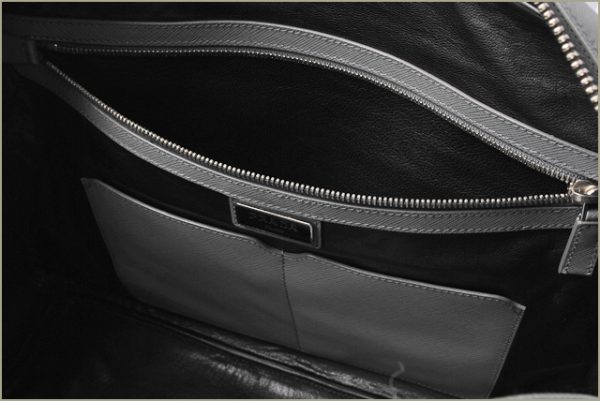 p 009 15 5 Prada Bag Briefcase Saffiano Mercurio Black