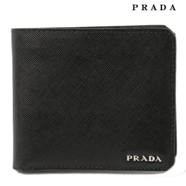 p 010 15 1 Prada Wallet Saffiano Black