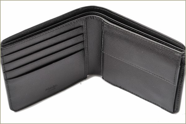 p 010 15 3 Prada Wallet Saffiano Black