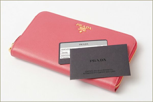 p 012 15 5 Prada Long Wallet Saffiano Peonia