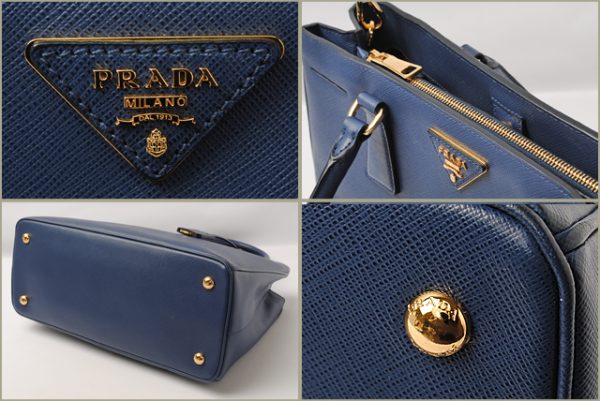 p 030 15 2 Prada Handbag Saffiano Bag Blue