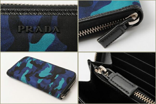 p 065 15 2 Prada Tessuto Camouflage Long Wallet Royal