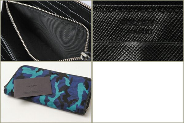 p 065 15 3 Prada Tessuto Camouflage Long Wallet Royal