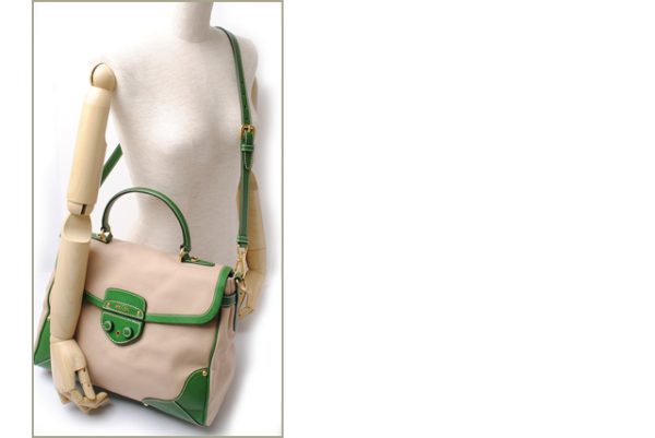 p 078 15 7 Prada Shoulder Bag Canapa Natural Green