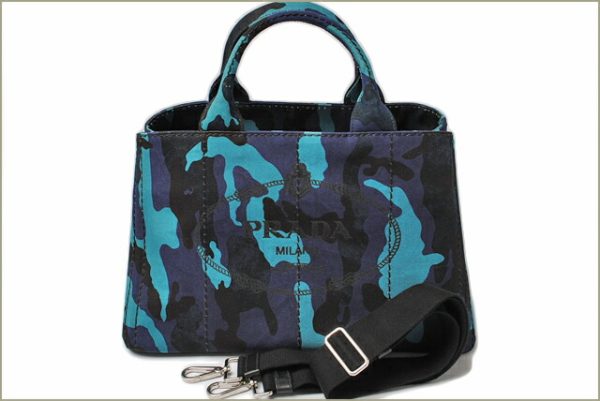 p 082 15 6 Prada Tote Bag Canapa Camouflage Bag Royal