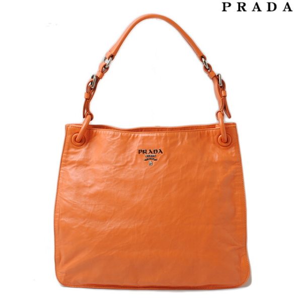 p 085 16 1 Prada Tote Bag Shoulder Bag Orange