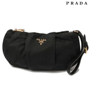 p 087 15 1 Prada Glace Calf Leather Handbag Greige