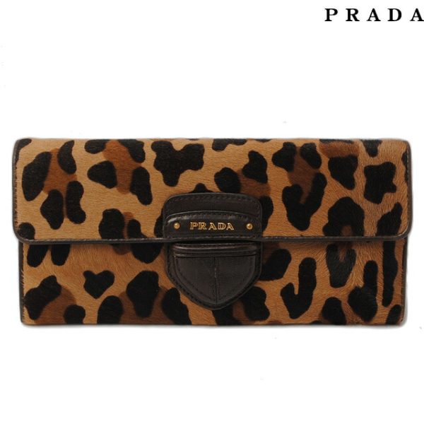 p 16 003 1 Prada Long Wallet Harako Leopard Print