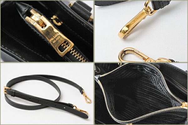 p 16 005 3 Prada 2Way Saffiano Handbag Nero