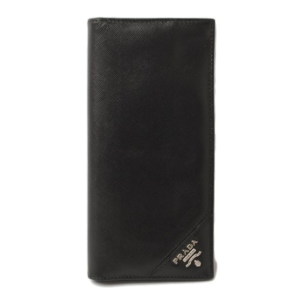 p 16 006 1 Prada Long Wallet Saffiano Black