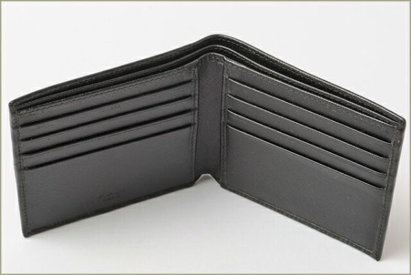 p 16 007 2 Prada Folding Wallet Saffiano Black