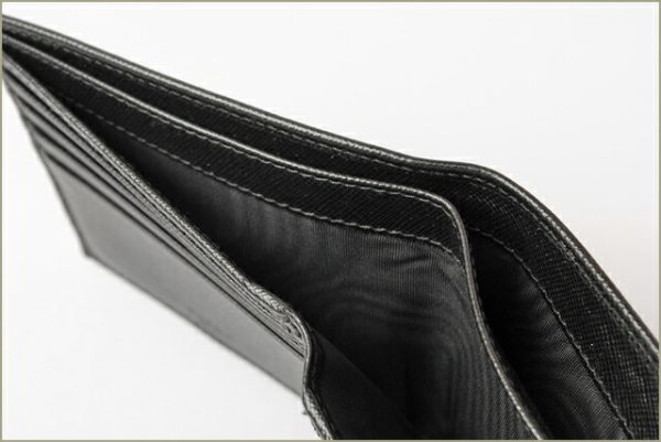 p 16 007 3 Prada Folding Wallet Saffiano Black