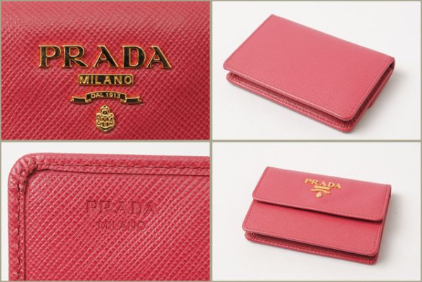 p 16 012 2 Prada Card Case Saffiano Bag Peonia