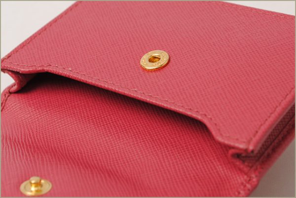 p 16 012 3 Prada Card Case Saffiano Bag Peonia