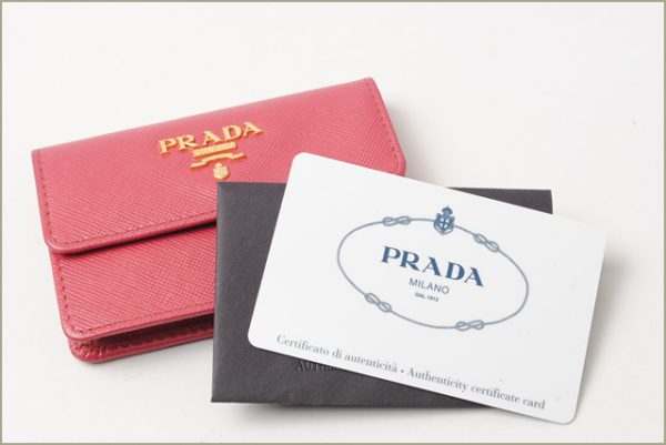 p 16 012 4 Prada Card Case Saffiano Bag Peonia