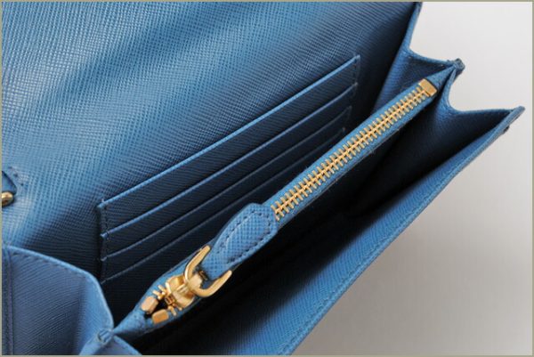 p 16 014 5 Prada Medium Wallet Strap Saffiano Cobalt