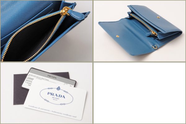 p 16 014 6 Prada Saffiano Metal Medium Wallet Cobalt