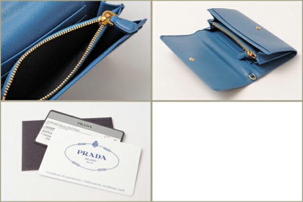 p 16 014 6 Prada Medium Wallet Strap Saffiano Cobalt