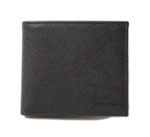 p 16 0150 1 Prada Folding Wallet Saffiano Nero