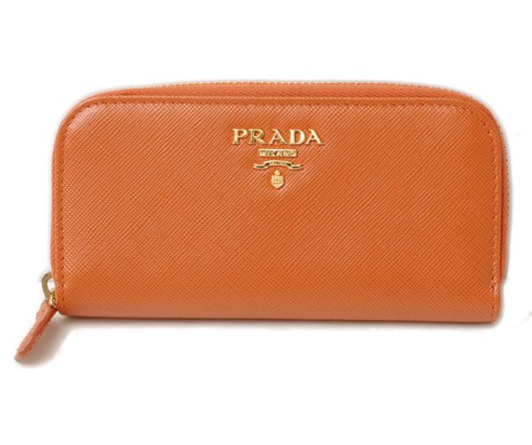 p 16 0157 1 Prada Key Case 6 Rows Saffiano Metal Papaye