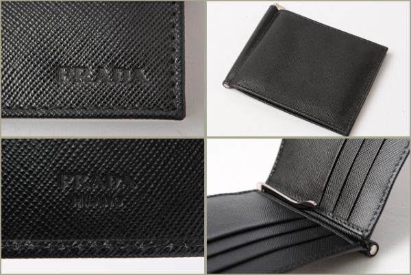 p 16 017 2 Prada Folding Wallet Saffiano Bag Black