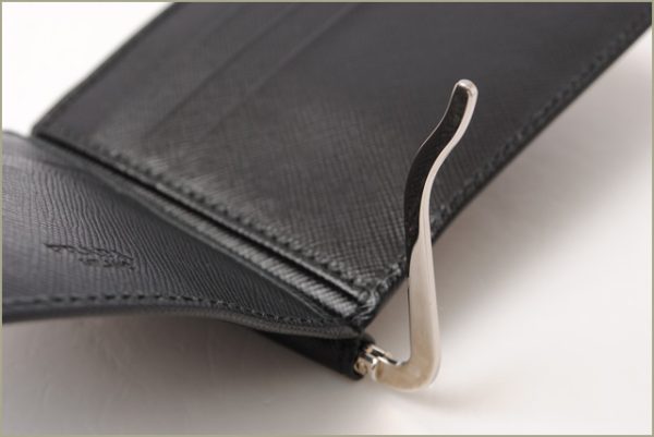 p 16 017 3 Prada Folding Wallet Saffiano Bag Black