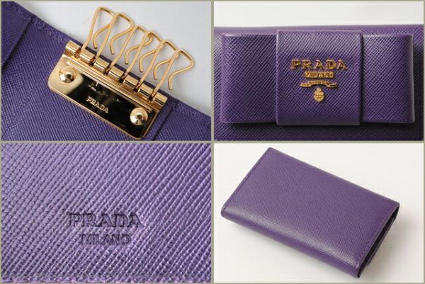 p 16 018 2 Prada Saffiano Fiocco Key Case Viora