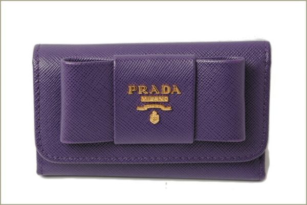 p 16 018 3 Prada Saffiano Fiocco Key Case Viora