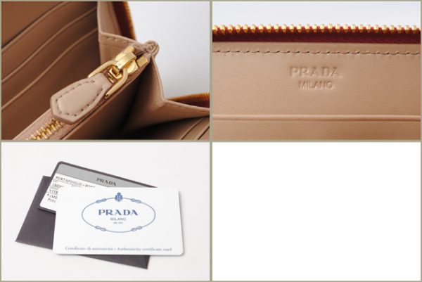 p 16 021 5 Prada Vitello Shine Long Wallet Peonia