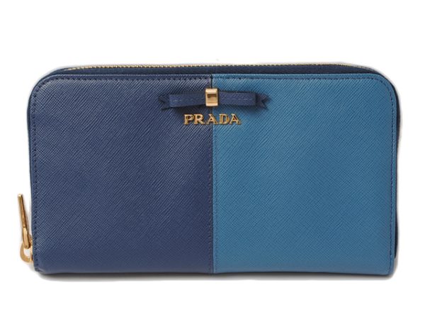 p 16 025 1 Prada Saffiano Fiocco Long Wallet Blutte Coba