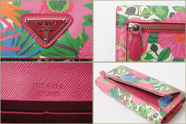 p 16 029 3 Prada Saffiano Long Wallet Pink