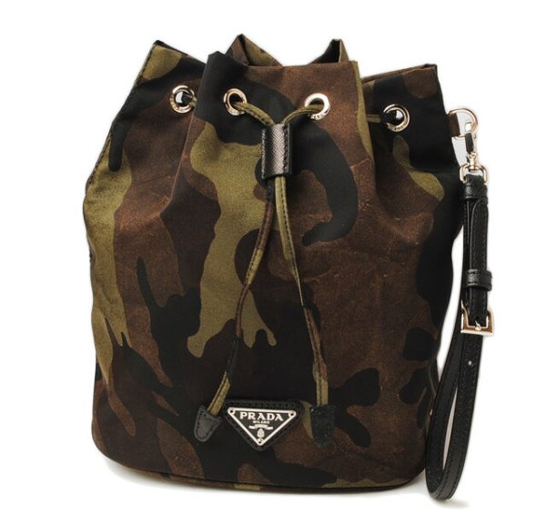 p 16 030 1 Prada Drawstring Pouch Tessuto Camouflage