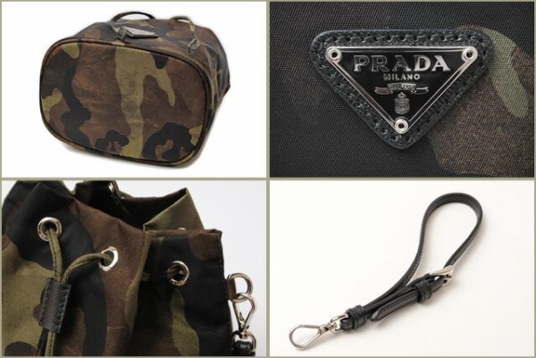 p 16 030 3 Prada Drawstring Pouch Tessuto Camouflage