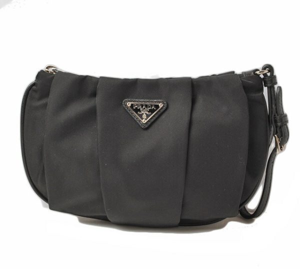 p 16 032 1 Prada Pouch Nylon Black